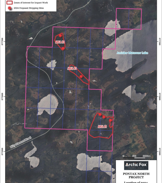 Arctic Fox Announces Phase 2 Exploration Program at Pontax North